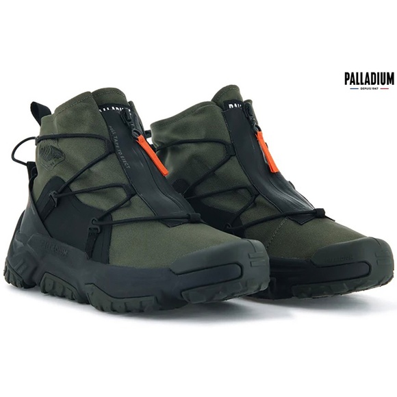 PALLADIUM MEN NWT OFF GRID OLIVE NIGHT WATERPROOF BOOT. SIZE 10 M - Picture 1 of 13